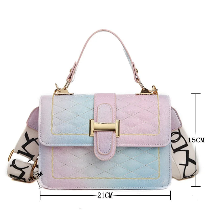 Rainbow Gradient Shoulder Bag Small Handbags