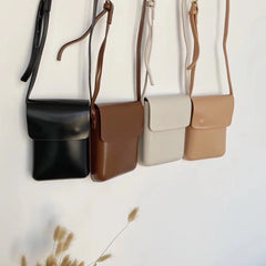 Women's Vintage PU Leather Crossbody Phone Bag