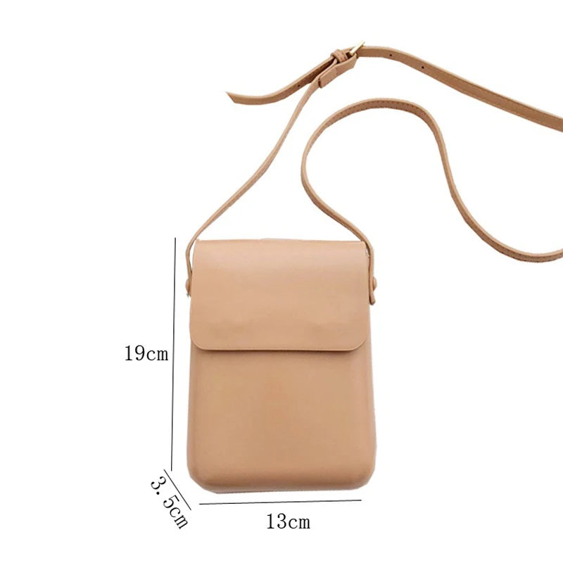 Women's Vintage PU Leather Crossbody Phone Bag