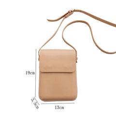 Women's Vintage PU Leather Crossbody Phone Bag
