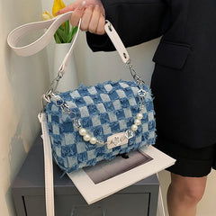 Women's Denim Shoulder Bag Chain Crossbody Casual Totes