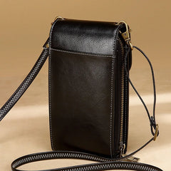 Women's Leather Shoulder Bag Mini Crossbody Phone Pocket Handbag