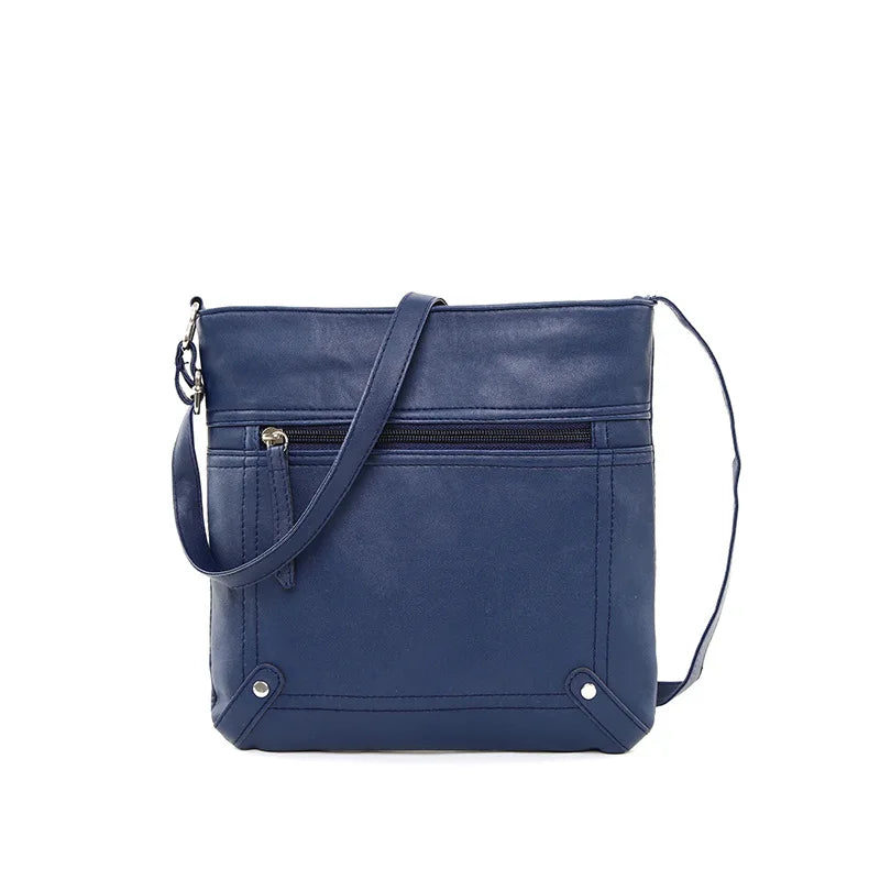 Retro Leather Shoulder Bags For Women Soft Crossbody Handbags