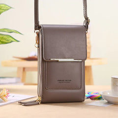 Women's Leather Crossbody Wallet Handbag