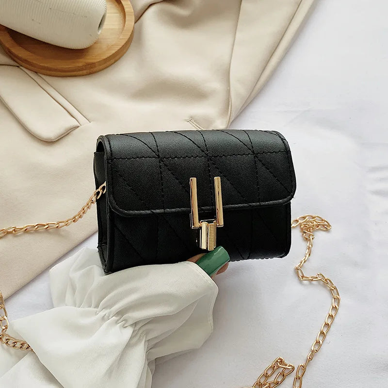 Y-lock Handbags Diamond Chain Square Bag Women's Large Capacity