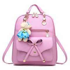 Women's PU Leather Backpacks, Casual School Bags