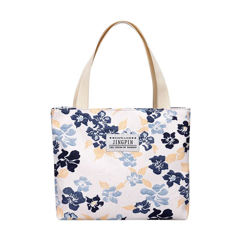 Women's Canvas Bag High-capacity Cosmetic Bag Lady Shoulder Bag