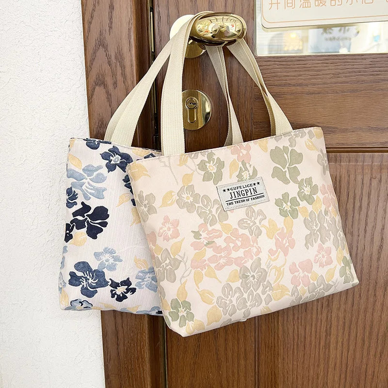 Women's Canvas Bag High-capacity Cosmetic Bag Lady Shoulder Bag