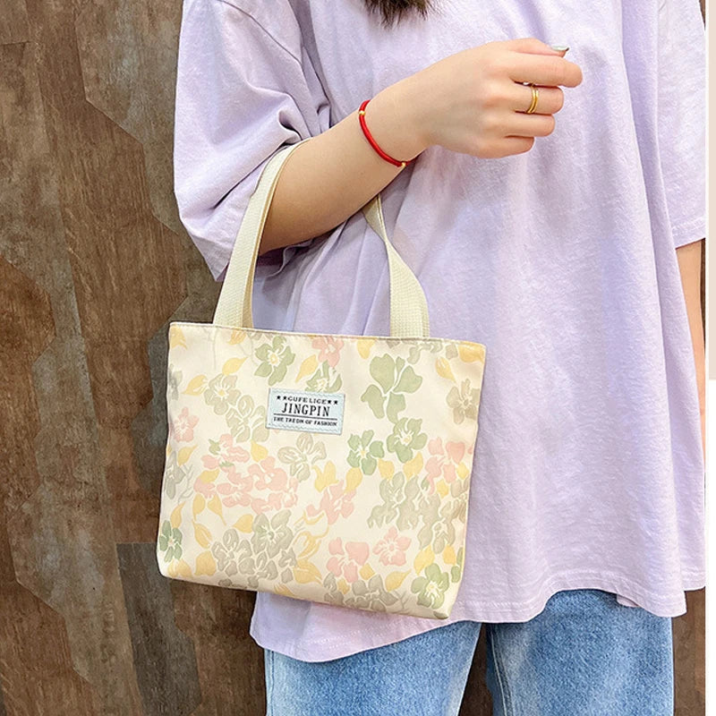 Women's Canvas Bag High-capacity Cosmetic Bag Lady Shoulder Bag