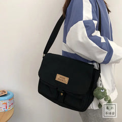 Women's Canvas Bag Japanese Harajuku Messenger Bag