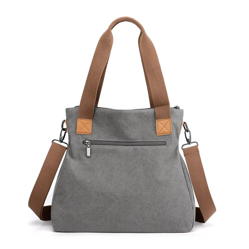 Women's Canvas Shoulder Bag, Large Capacity Crossbody Bag