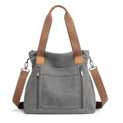 Women's Canvas Shoulder Bag, Large Capacity Crossbody Bag