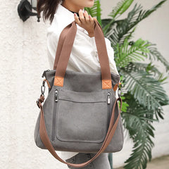 Women's Canvas Shoulder Bag, Large Capacity Crossbody Bag