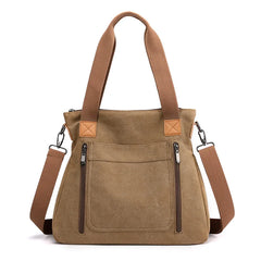 Women's Canvas Shoulder Bag, Large Capacity Crossbody Bag