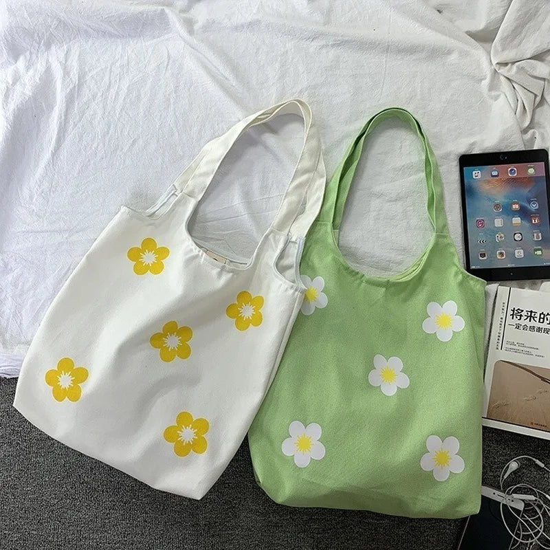 Women's Large Canvas Shoulder Bag Cotton Tote Shopper Handbag