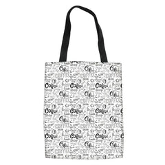 Women's Canvas Shoulder Bags British Style Ladies Folding Shopping Bag