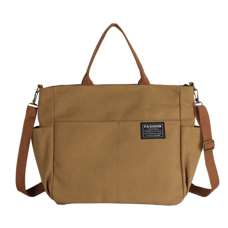 Canvas Tote Bag Casual Handbags Shoulder Bag Large Capacity Women Crossbody Bags