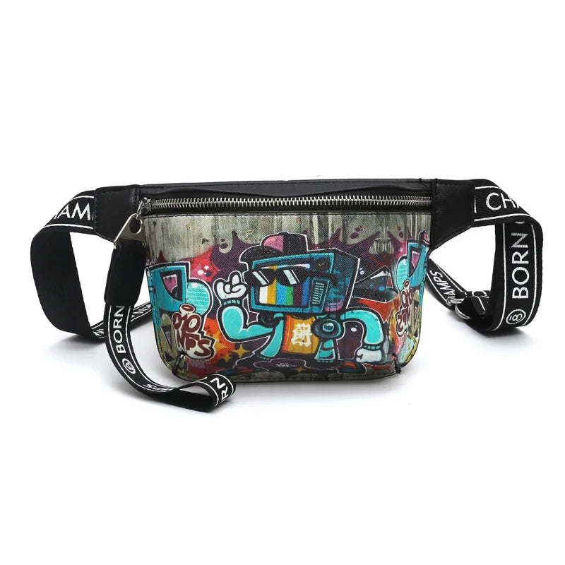 Women's Cartoon Belt Bag Fanny Pack Crossbody Chest Wallet