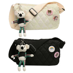 Women's Crossbody Bag Rhombus Pattern Handbag Satchel Shoulder Bags
