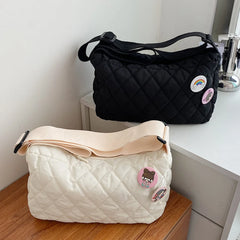 Women's Crossbody Bag Rhombus Pattern Handbag Satchel Shoulder Bags