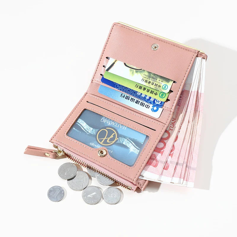 Women's Change Purse Wallet Pu Leather Card Holder Lady Coin Purses