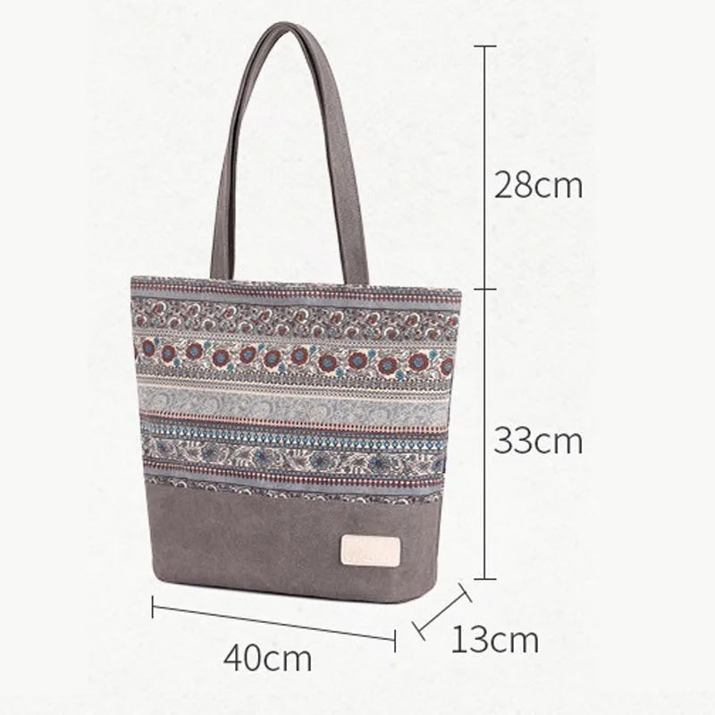 Women's Vintage Canvas Handbag Tote Shoulder Bag