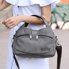 Women's Casual Canvas CrossBody Bag Shoulder Handbags Girls Tote