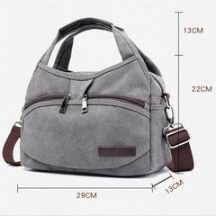 Women's Casual Canvas CrossBody Bag Shoulder Handbags Girls Tote