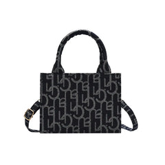 Women's Crossbody Bag Letter Pattern Messenger Bag Small Square Handbag