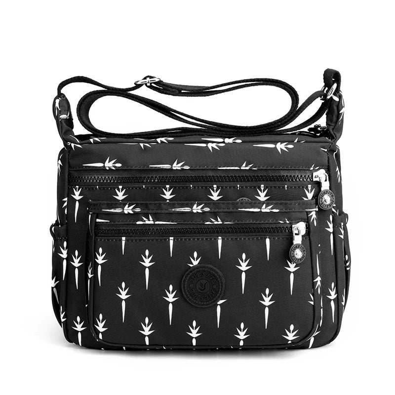 Women's Waterproof Floral Crossbody Bag Messenger Tote