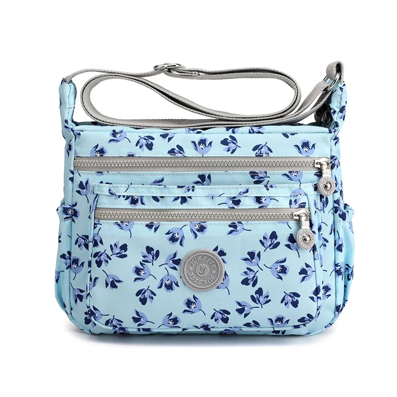 Women's Waterproof Floral Crossbody Bag Messenger Tote