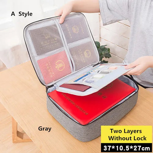 Electronic Product Storage Pouch Waterproof Organizer Business Briefcase