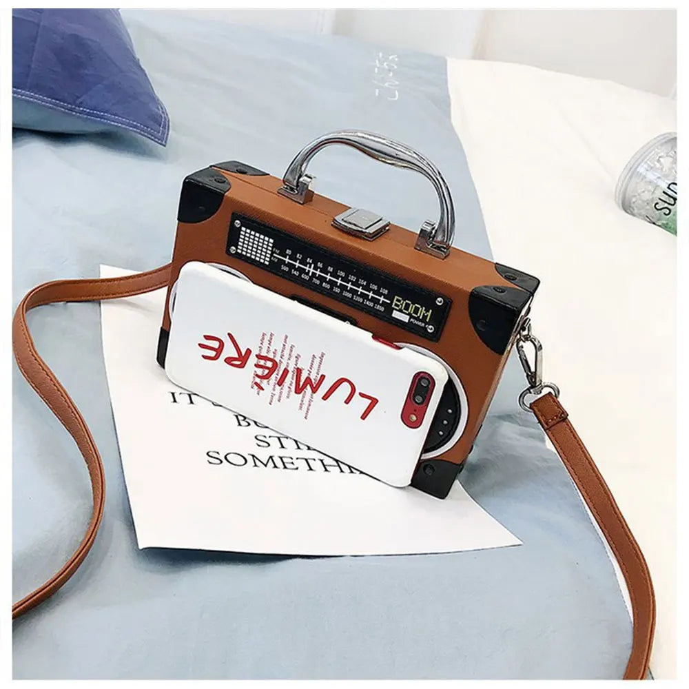 Women's Radio Shape Shoulder Bag Crossbody Bag