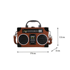 Women's Radio Shape Shoulder Bag Crossbody Bag