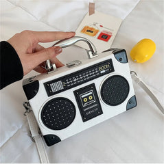 Women's Radio Shape Shoulder Bag Crossbody Bag