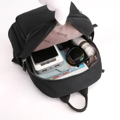 Women's Casual Solid Backpack Large Capacity Small Backpack
