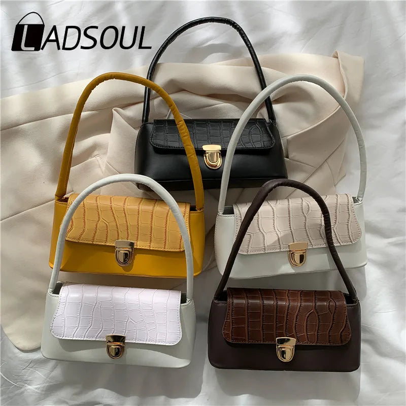 Women's Shoulder Underarm Bag Retro Small Square Bag