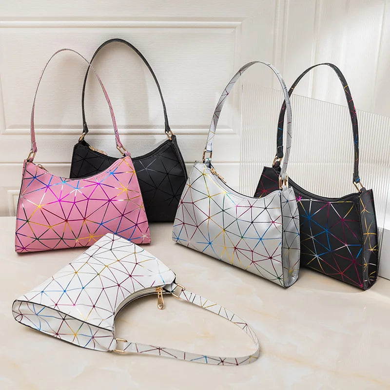 Retro PU Leather Shoulder Underarm Bag for Women