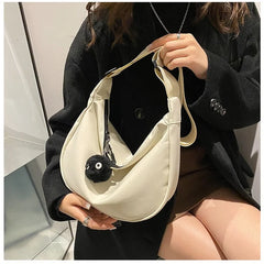 Women's Retro Crossbody Bag PU Leather Underarm Hobos Bag