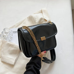 Oilskin Chain Bag Casual Shoulder Bag for Women