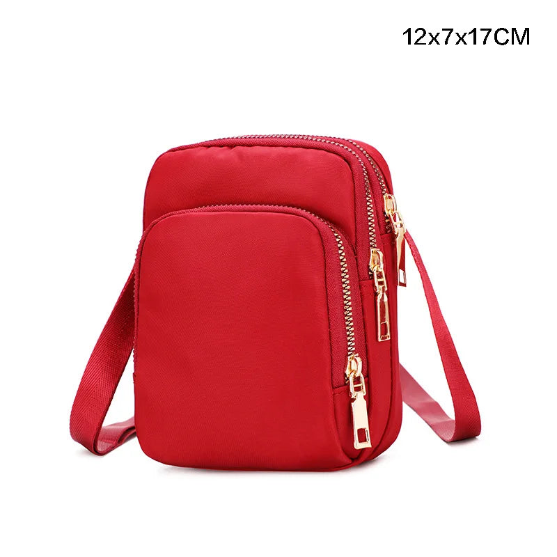 Women's Crossbody Shoulder Bag with Zipper, Multifunctional Storage Pouch