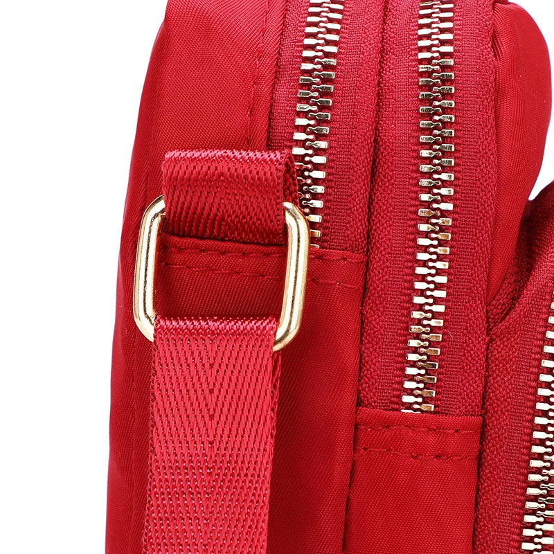 Women's Crossbody Shoulder Bag with Zipper, Multifunctional Storage Pouch