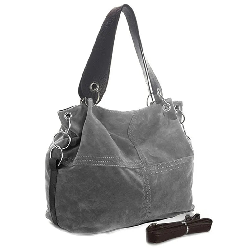 Women's Flannel One-shoulder Messenger Bag with Zipper