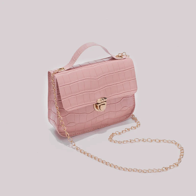 Crocodile Pattern Shoulder Bag Women Handbag Hasp Lady Bag
