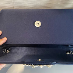 Women's Satin Evening Bag Clutch Handbag Crossbody Wedding Prom Purse