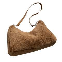 Women's All-Matching Shoulder Bag Large Capacity Plush-Tote Bag
