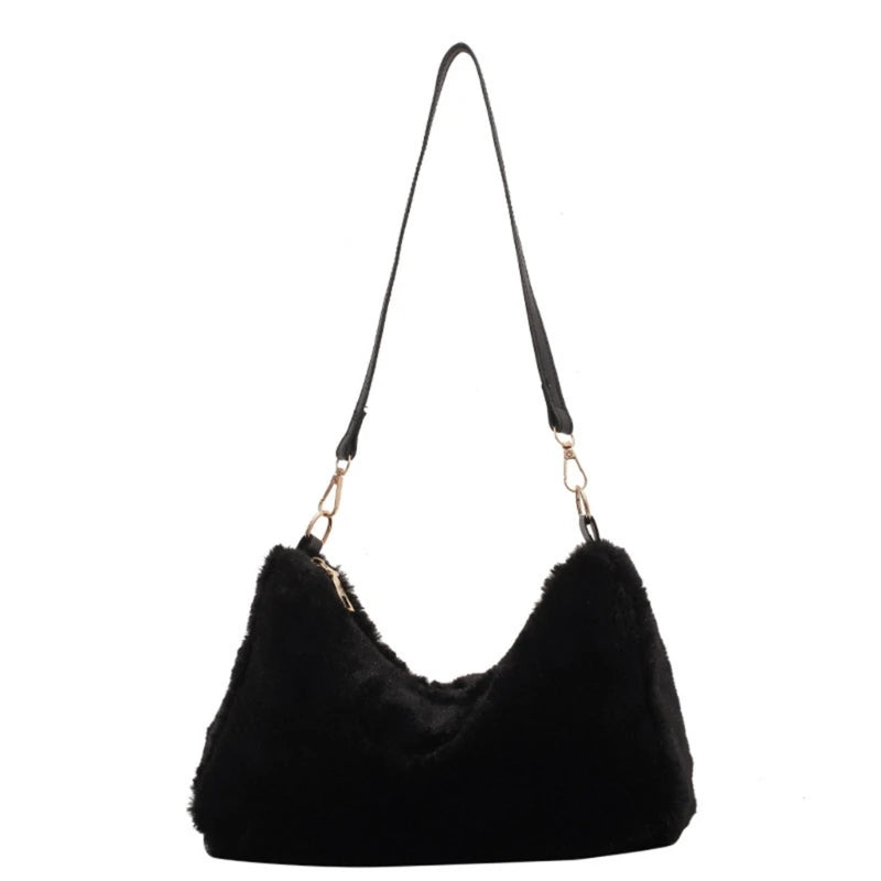 Women's All-Matching Shoulder Bag Large Capacity Plush-Tote Bag