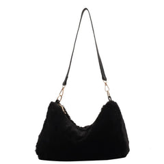 Women's All-Matching Shoulder Bag Large Capacity Plush-Tote Bag