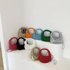 Personalized Wire Bundle Knitting Knot Women's Handbag