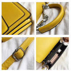 Women's PU Leather Chains Shoulder Bag Wallet Crossbody Bag
